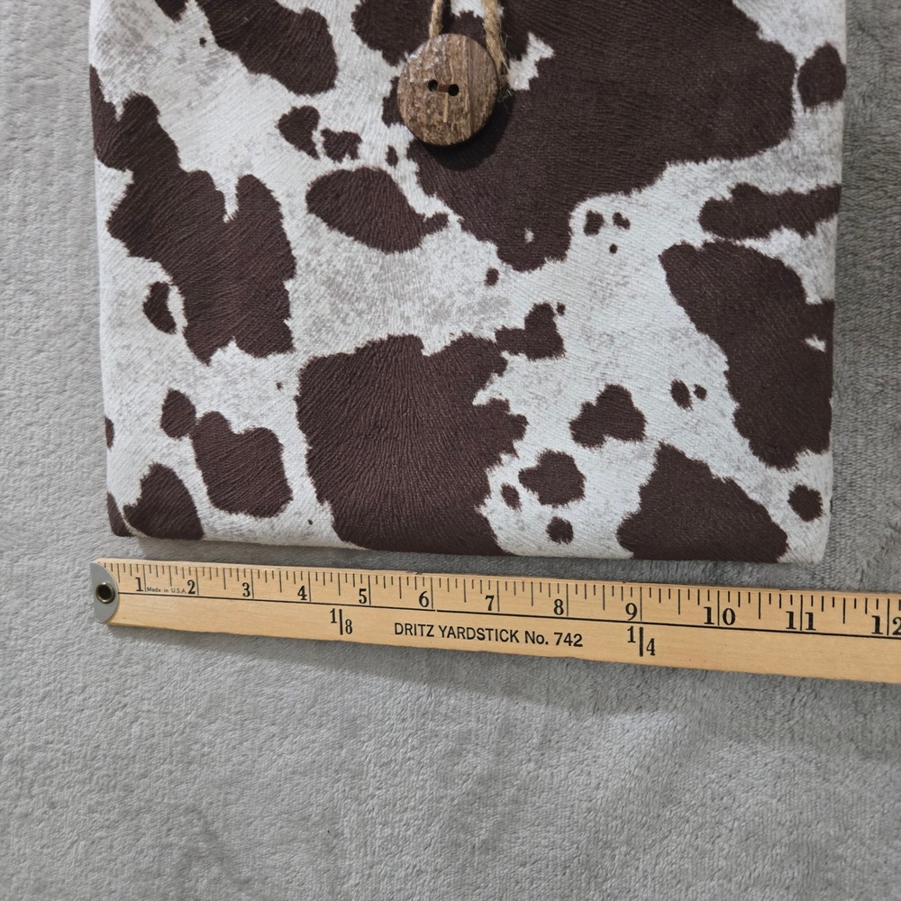Cow Print Tote Bag Women Brown Western Boho Cowgirl Rodeo Farm Indie Purse - Picture 6 of 8